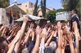 مسيرة في مخيم العائدين بحماه دعماً ونصرةً للقدس وغزة