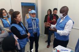 مدير شؤون الأونروا في زيارة تفقدية لمخيم اليرموك