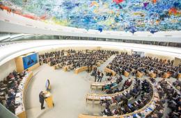 ممثلاً عن مجموعة العمل: والد أحد ضحايا مجزرة التضامن يخاطب مجلس حقوق الانسان 