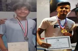 رياضيان فلسطينيان يحققان المركزين الأول والثاني على مستوى الجمهورية