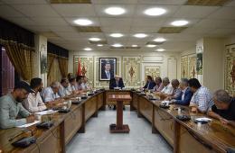 وفد من أهالي مخيم درعا يزور المحافظ 