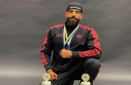 فلسطيني سوري يفوز ببطولة كمال الأجسام في السويد