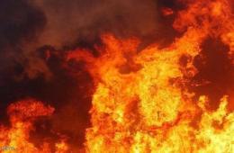 مخيم سبينة. حريق في مطعم يخلف أضراراً مادية