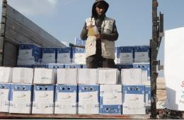 مؤسسة فلسطينية تقدم مساعدات في مخيمي المحمدية ودير بلوط