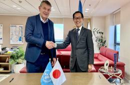 اليابان تتبرع بمبلغ 5.5 مليون دولار للاجئين الفلسطينيين