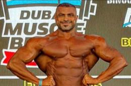 فلسطيني سوري يفوز بالمركز الثاني في بطولة دبي لكمال الأجسام