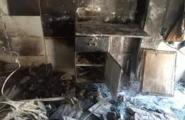 حريق محل في مخيم خان دنون يخلف أضراراً مادية