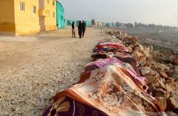 شمال سورية. اعتصام مفتوح للمهجرين في مخيم حيفا الكرمل