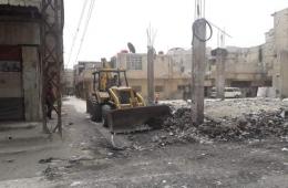 مبادرة خدمية لتحسين الوضع البيئي والصحي في مخيم الحسينية