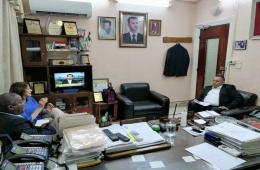 أمانيا وحسين يبحثان أوضاع الفلسطينيين في سورية 