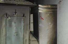 حريق يلتهم منزل لاجئ فلسطيني في مخيم خان دنون