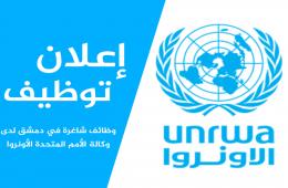 وكالة الأونروا تعلن عن شواغر وظيفية في دمشق