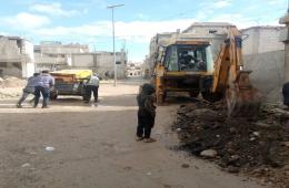 البدء بمشروع إمداد المياه لمخيم درعا الجنوبي