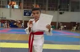 سوريا. طفل فلسطيني ينتزع البرونزية في بطولة الجمهورية للكاراتيه