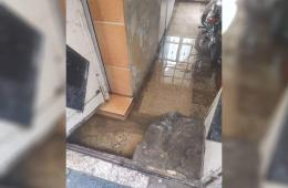 مخيم جرمانا. معاناة مستمرة مع انسداد الصرف الصحي