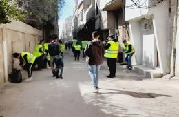 حملة تنظيف واسعة في مخيم خان دنون استعداداً لشهر رمضان المبارك