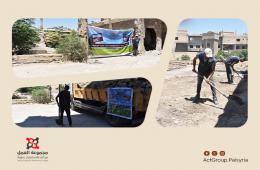 جمعية خيرية تبدأ إعادة تأهيل حديقة الشهداء في مخيم اليرموك