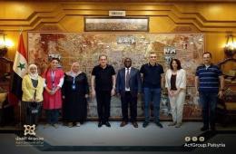 أمانيا يبحث مع محافظ حلب سبل التعاون المشترك لتحسين خدمات المخيّمات الفلسطينية