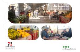 سوق الخضار الشعبي يعود إلى موقعه الأساسي قرب مخيم درعا