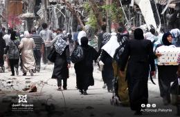 عشرات أهالي مخيم اليرموك يعودون إلى منازلهم بعد سقوط نظام بشار الأسد