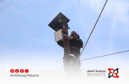 هيئة تنموية تطلق مشروعاً للإنارة الشمسية بمخيمات سبينة وجرمانا