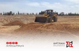 بعد 14 عاماً من الإهمال والدمار... البدء بترميم ملعب مخيم خان الشيح