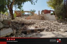 مجلس مدينة حماة يزيل مقرات عسكرية وحدائق مقابل مخيم العائدين