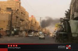 أدخنة المصانع تخنق مخيم سبينة