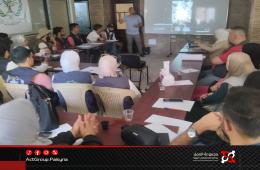 مجموعة العمل تشارك في تحضيرات ملتقى المؤسسات المحلية في مخيم اليرموك