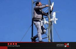 مخيم خان دنون. الإنترنت الفضائي مبادرة مجتمعية لتجاوز هشاشة الشبكة الأرضية