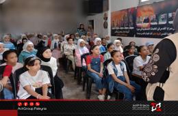 مخيم خان دنون. جلسة توعوية لتعزيز حماية الأطفال من مخاطر المتفجرات