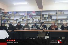 مخيم النيرب. لقاء مع الأونروا لمتابعة ملف المنازل المتضررة ومطالب بالتعويض