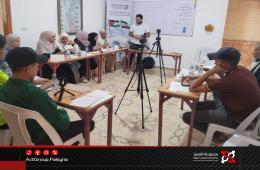 مجموعة العمل تُطلق دورة متخصصة بصحافة الموبايل في مخيم سبينة