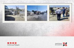 حملة تنظيف مشتركة في مخيم جرمانا لتحسين الواقع البيئي