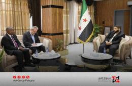 محافظ ريف دمشق يستقبل مدير الأونروا لبحث ترميم المدارس والمخيمات الفلسطينية 