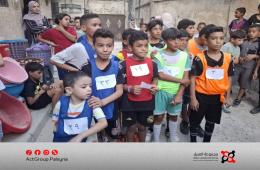 سباق ضاحية للأطفال في مخيم جرمانا لتعزيز الرياضة والانتماء المجتمعي