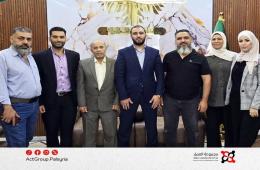 الهيئة العامة للاجئين الفلسطينيين تلتقي لجنة خدمات مخيم جرمانا لمتابعة واقع المخيم