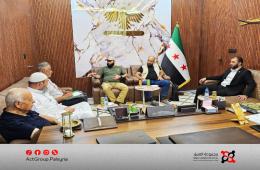 الهيئة العامة للاجئين الفلسطينيين تبحث سبل تحسين أوضاع مخيمات شمال سوريا