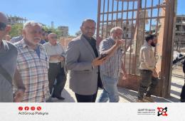 مخيم اليرموك. بعد جولة لتقييم الدمار وفد تركي يّعد بـ "بدء العمل قريباً