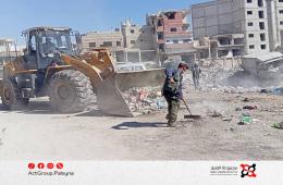 مبادرات خدمية في شوارع مخيم اليرموك