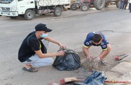 مبادرة خدمية في مخيم العائدين بحمص