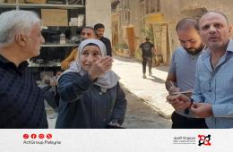 جولة ميدانية لمتابعة مياه الشرب في مخيم اليرموك