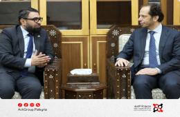 وزير العدل يبحث التعاون مع الشبكة السورية لحقوق الإنسان