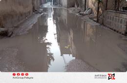 طرقات مخيم الحسينية الطينية: كابوس يتكرر كل شتاء؟!