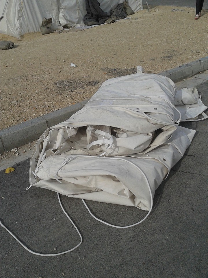 اللاجئون الفلسطينيون في قبرص يناشدون من العراء 