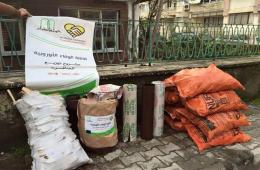 توزيع مدافئ وحطب على اللاجئين الفلسطينيين السوريين في تركيا