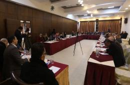 ورشة عمل لمناقشة أوضاع الفلسطينيين القادمين من سورية إلى غزة 