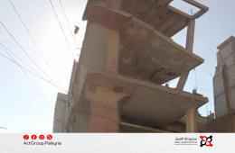 لجنة مخيم اليرموك تحذر من مبنى مهدد للسلامة العامة